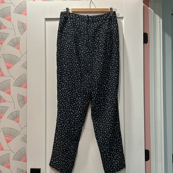 Navy & White Polka Dot Dress Pants - Picture 9 of 10